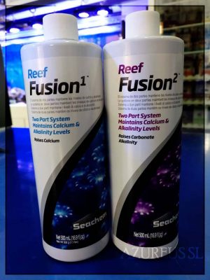 ¿Todavía no has probado los Reef Fusion 1 y 2? Pues no te los pierdas, son una pasada para mantener los niveles de Calcio y alcalinidad. Y los corales crecen que es una pasada.